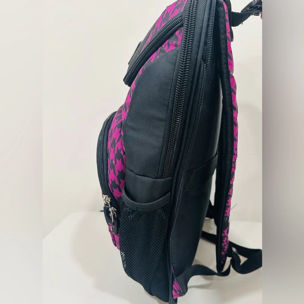 High Sierra‎ Backpack – Pink & Black Houndstooth Pattern, Stylish & Practical